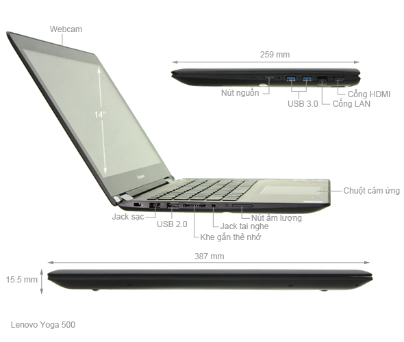 Lenovo Yoga 500 i3 4030U/4G/500G/Win8.1