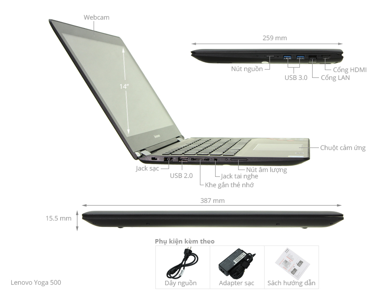 Lenovo Yoga 500 i3 4030U/4G/500G/Win8.1