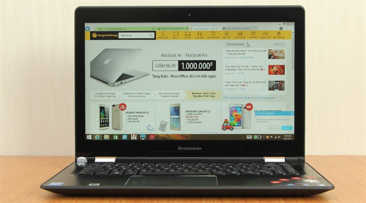 Laptop Lenovo Yoga 500 i3 4030U/4G/500G/Win8.1 Màu Đen