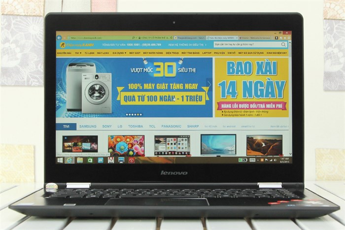 Laptop Lenovo Yoga 500 i3 4030U/4G/500G/Win8.1 Màu Đen