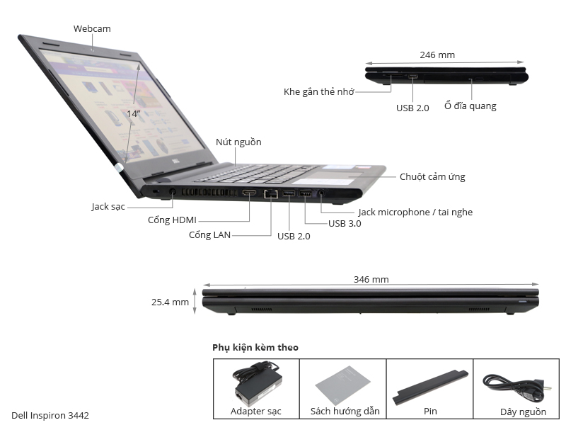 Dell Inspiron 3442,14