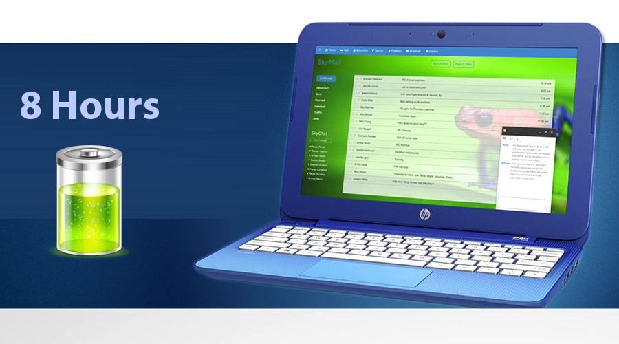 <p>Thời lượng pin l&ecirc;n đến 8 tiếng cho bạn thoải mải sử dụng cả ng&agrave;y d&agrave;i.</p>