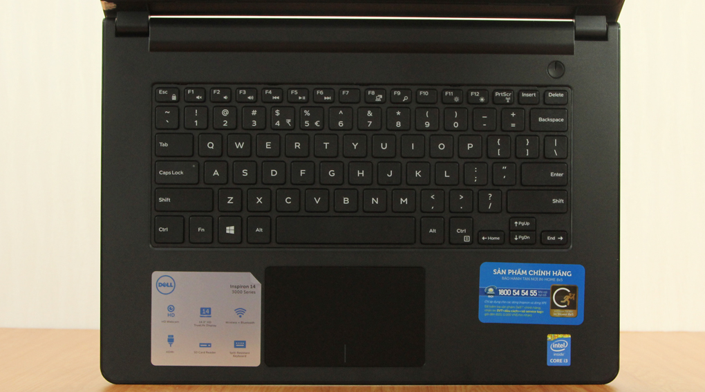 Laptop Dell Inspiron 3458 i3 4005U/4G/500G/Win8.1 Màu Đen