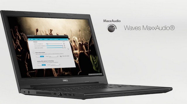 nh âm thanh 2.0 của Inspiron 3458 được tích hợp công nghệ MaxxAudio