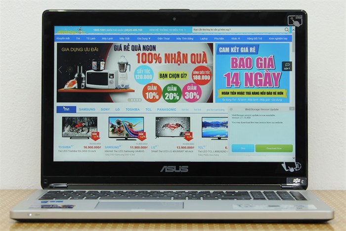 Laptop Asus TP500LB i5 5200U/4GB/1TB/2G 940M/Win8.1 Màu Bạc