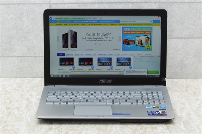 Laptop Asus N551JX i7 4720HQ/8GB/1TB/128GB/4GB 950M/Win8.1 Màu Xám