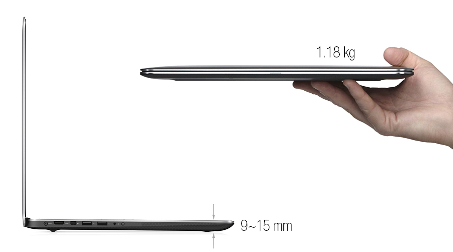 <p>Dell XPS 13 l&agrave; sản phẩm cao cấp c&oacute; thiết kế mỏng, nhẹ. Chất liệu vỏ bằng hợp kim nh&ocirc;m v&agrave; sợi carbon tạo n&ecirc;n vẻ sang trọng, bền bỉ.</p>