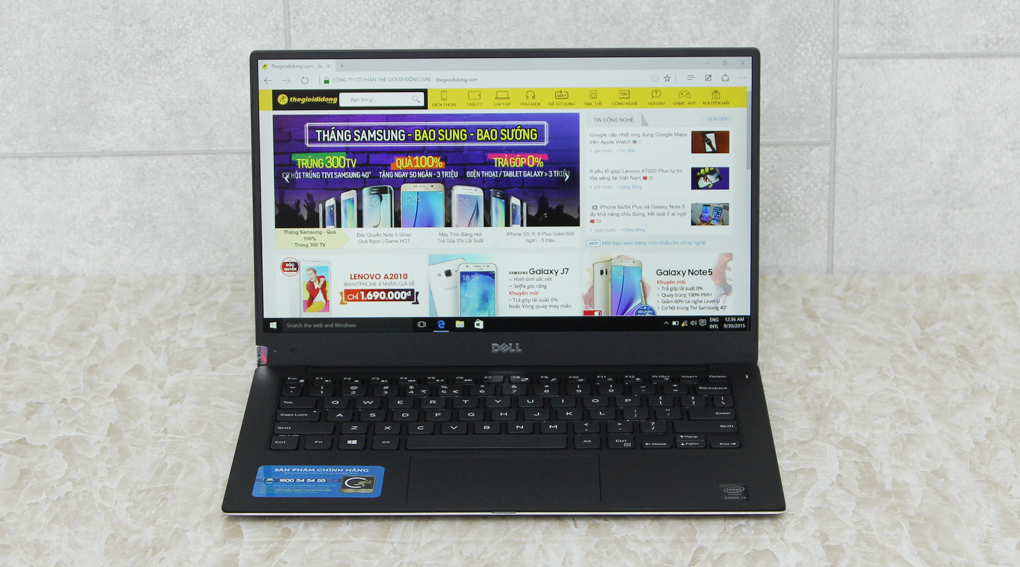 Laptop Dell XPS 13 i5 5200U/4GB/128GB/Win10Home Màu Bạc