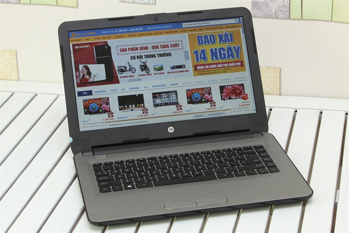 Laptop HP 14 ac145TU 3825U/2GB/500GB/Win10 Màu Bạc
