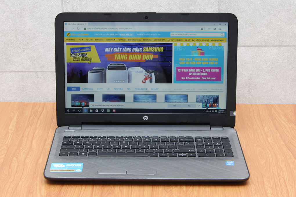 Laptop HP 15 ac152TU i3 5005U/4GB/500GB/Win10 Màu Bạc