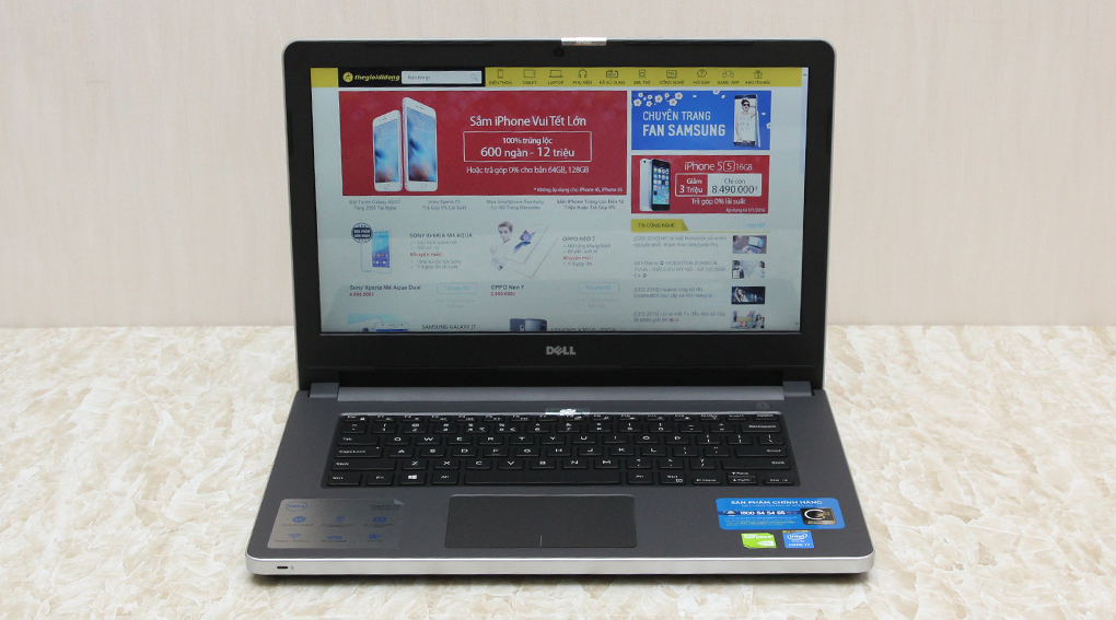 Laptop Dell Inspiron 5458 i7 5500U/4GB/500GB/2GB 920M/Win8.1 Màu Bạc