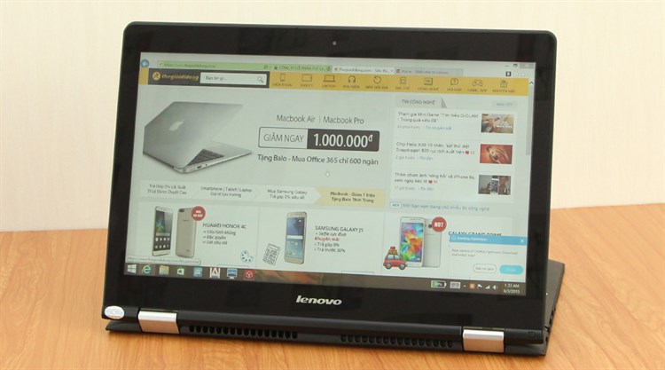 Laptop Lenovo Yoga 500 14IBD i3 5020U/4GB/500GB/Touch/Win10 Màu Đen