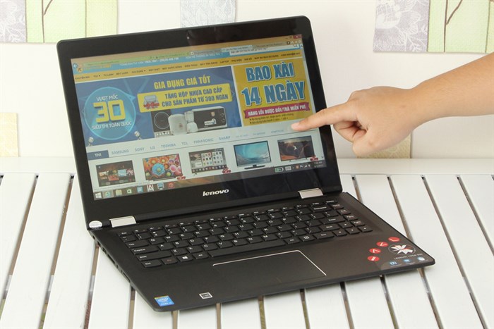 Laptop Lenovo Yoga 500 14IBD i3 5020U/4GB/500GB/Touch/Win10 Màu Đen