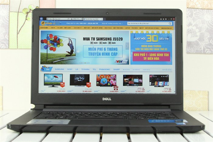 Laptop Dell Inspiron 3458 i3 4005U/4GB/500GB/Win10 Màu Đen