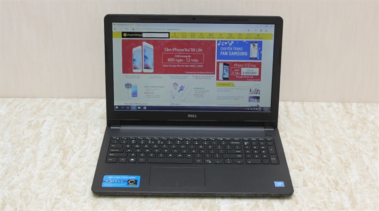 Laptop Dell Inspiron 3552 N3050/2GB/500GB/Win10 Màu Đen