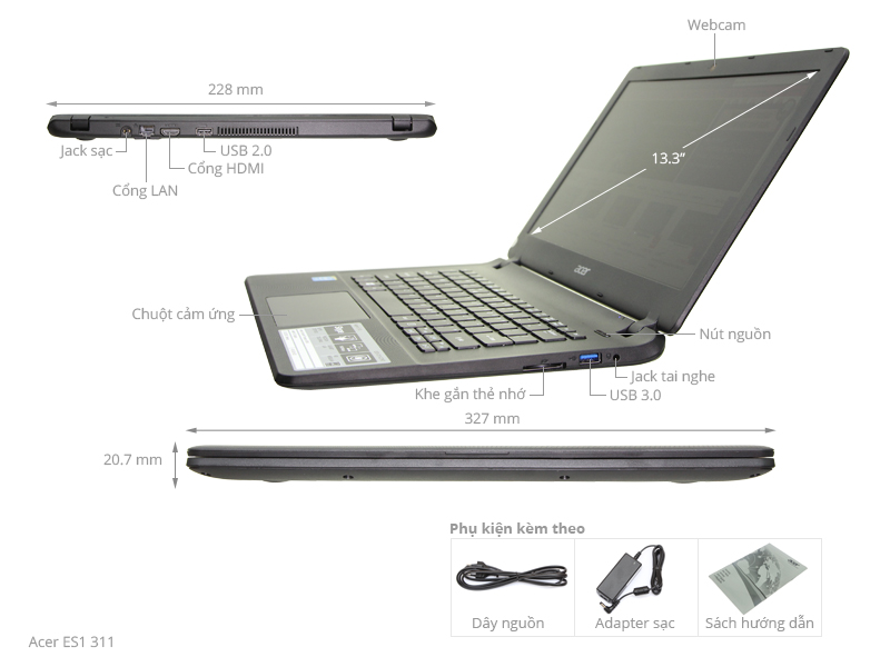 Acer ES1 311 N2840/2GB/500GB/Win8.1