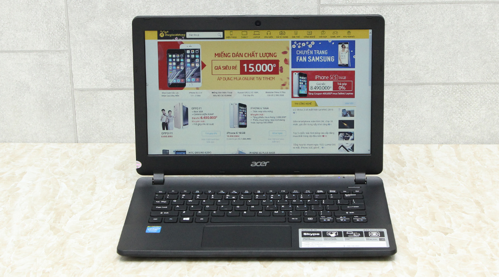 Laptop Acer ES1 311 N2840/2GB/500GB/Win8.1 Màu Đen