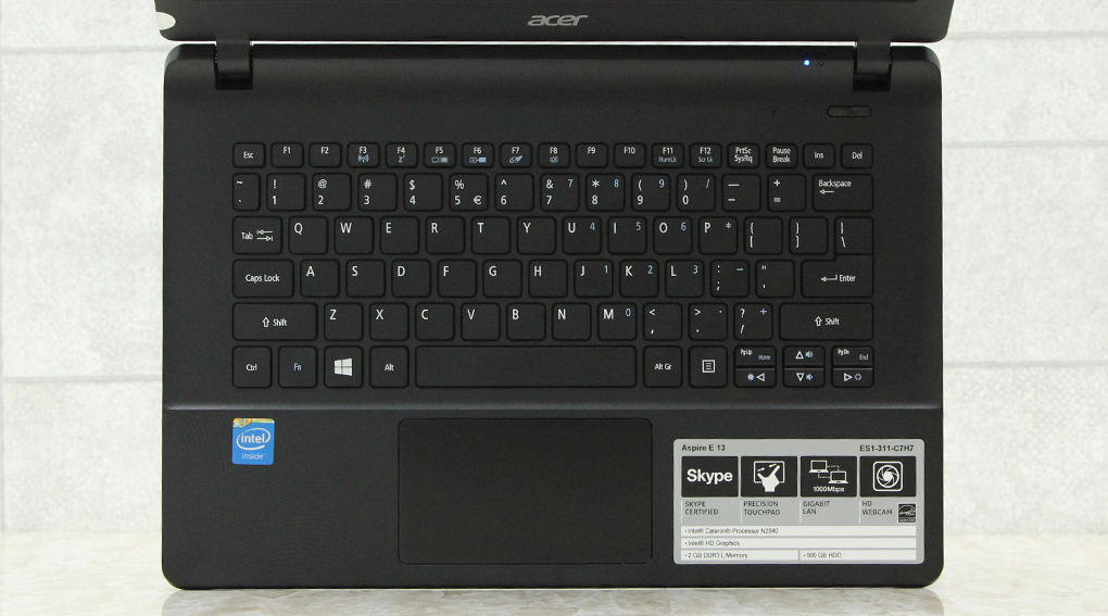 Laptop Acer ES1 311 N2840/2GB/500GB/Win8.1 Màu Đen