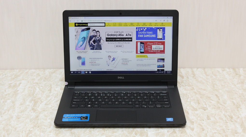 Laptop Dell Inspiron 3452 N3700/4GB/500GB/Win10 Màu Đen