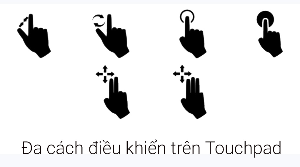 Touchpad đa cách điều khiển