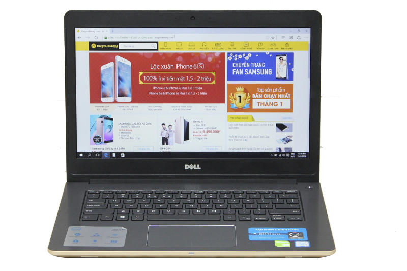 Laptop Dell Vostro 5459 i5 6200U/4GB/500GB/VGA 2GB/Win10 Màu Vàng đồng