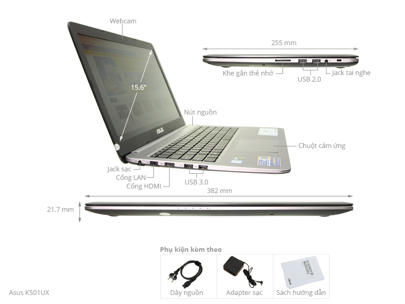 Asus K501UX i5 6200U/4GB/1TB/VGA 4G/Win10