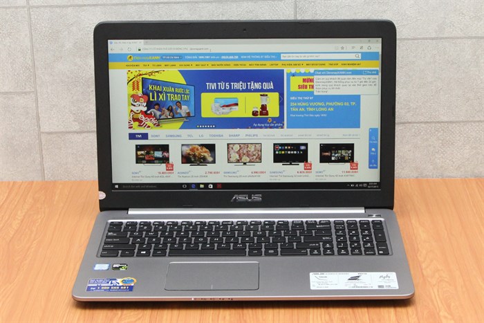 Laptop Asus K501UX i5 6200U/4GB/1TB/VGA 4G/Win10 Màu Xám