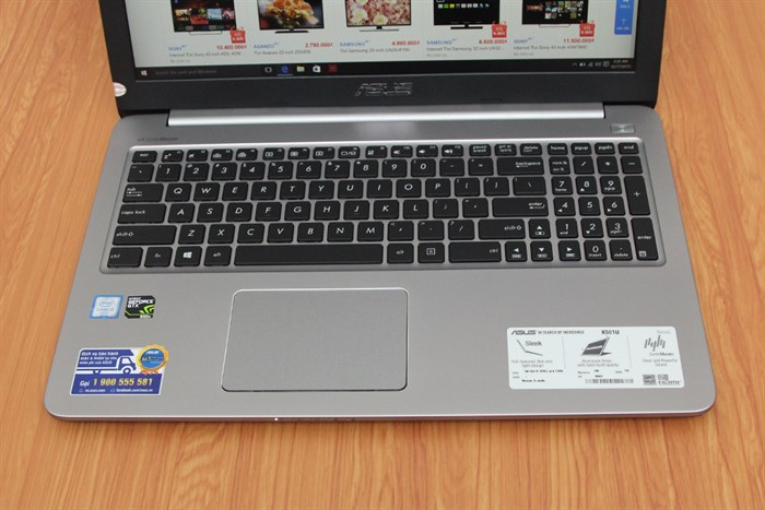 Laptop Asus K501UX i5 6200U/4GB/1TB/VGA 4G/Win10 Màu Xám
