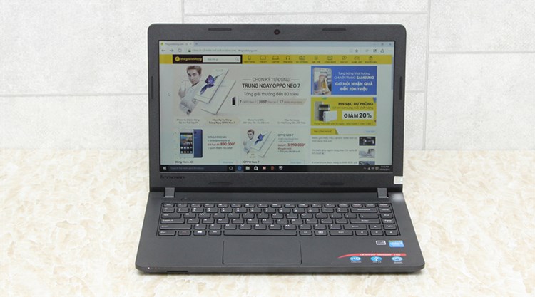 Laptop Lenovo IdeaPad 100 14IBY N3540/2GB/500GB/Win10 Màu Đen