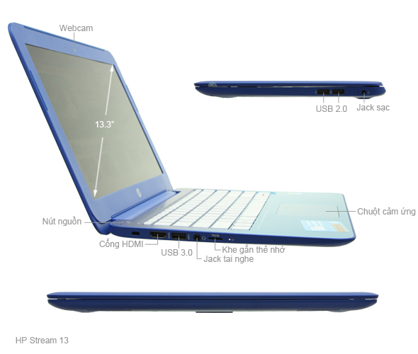 HP Stream 13 N2840/2GB/32GB/Win8.1/Hồng Tím