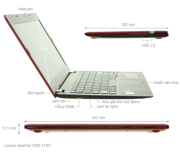 Lenovo IdeaPad 100S 11IBY Z3735/2GB/32GB/Win10