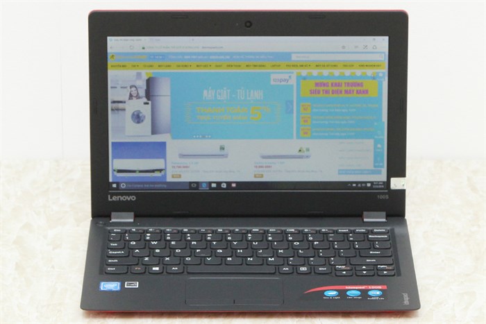 Laptop Lenovo IdeaPad 100S 11IBY Z3735/2GB/32GB/Win10 Màu Đỏ