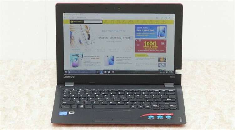 Laptop Lenovo IdeaPad 100S 11IBY Z3735/2GB/32GB/Win10 Màu Đỏ
