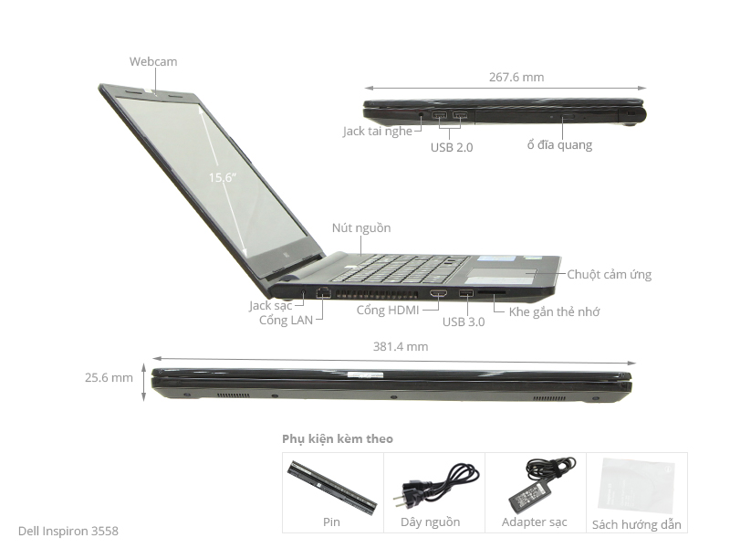 Dell Inspiron 3558 i5 5200U/4GB/500GB/2GB 820M/Win10