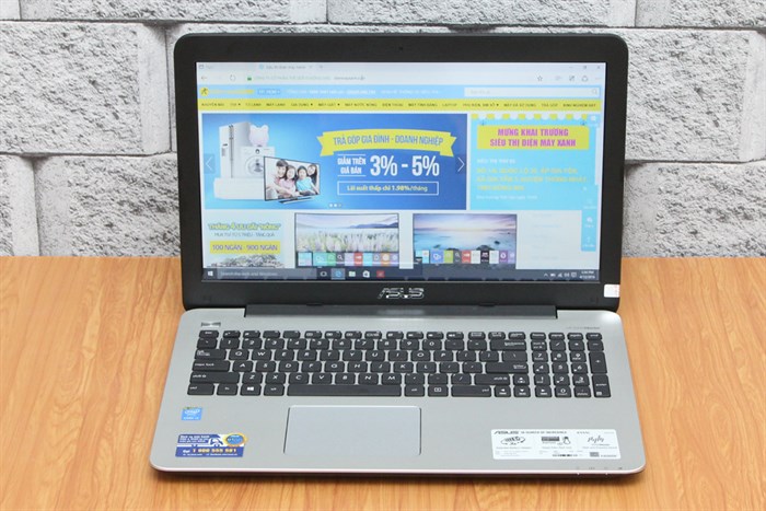 Laptop Asus K555LA i3 5005U/4GB/500GB/Win10 Màu Đen