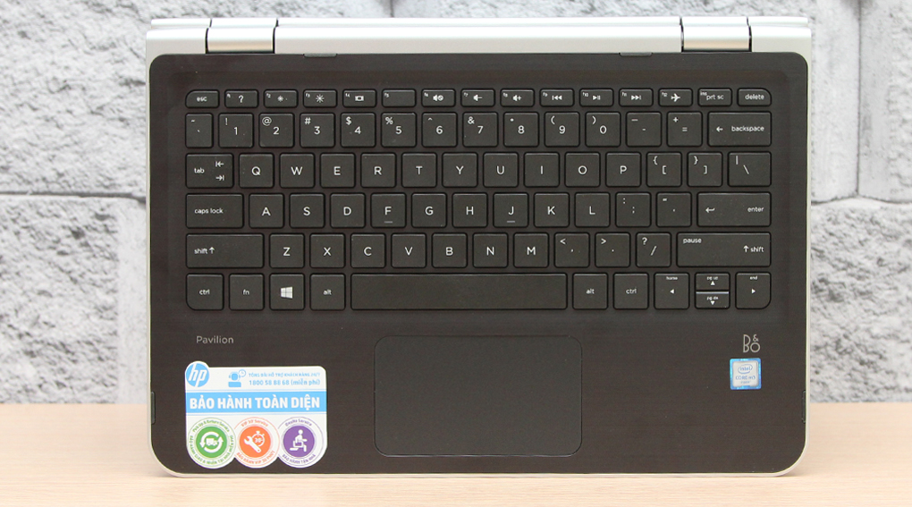 Laptop HP Pavilion x360 k118TU M3 6Y30/4GB/500GB/Win10 Màu Bạc