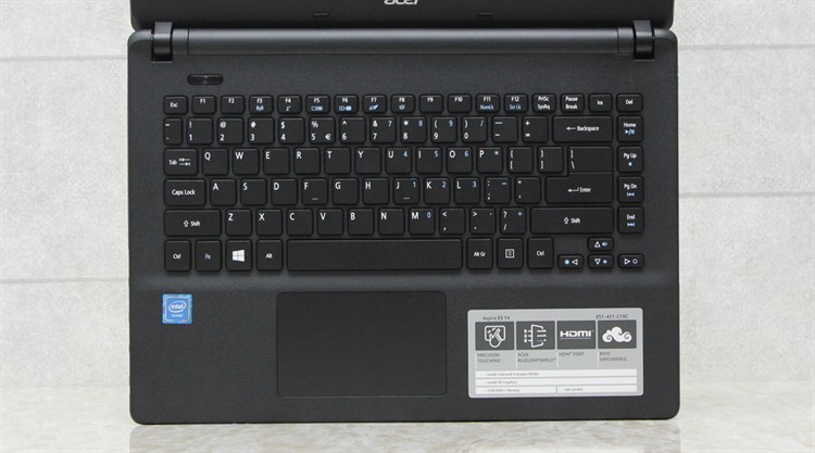 Laptop Acer ES1 431 N3710/4GB/500GB/Win10 Màu Đen