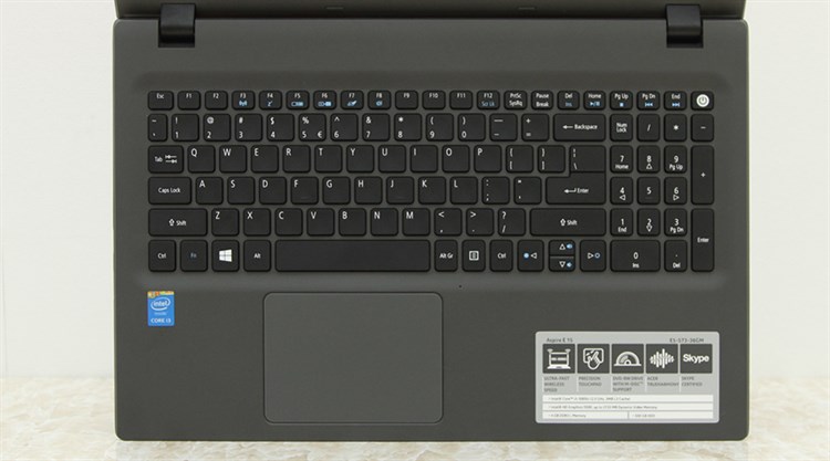 Laptop Acer Aspire E5 573 i3 5005U/4GB/500GB/Win 10 Màu Xám