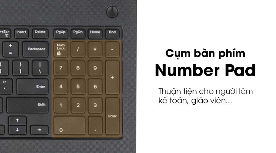 Laptop Dell Inspiron 3558 i3 5005U/4GB/500GB/Win10