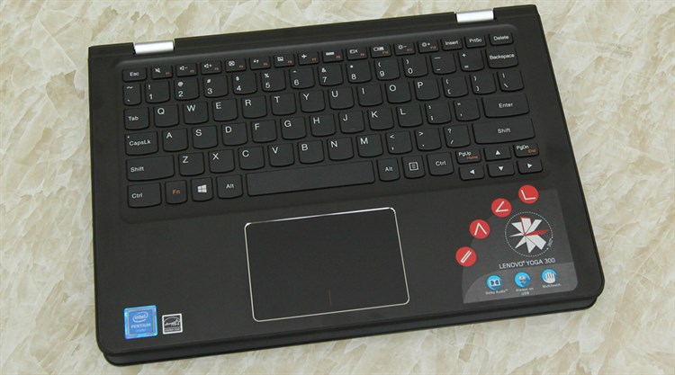 Laptop Lenovo Yoga 300 11IBR N3710/4GB/32GB/Win10/(80M100HHVN) Màu Đen