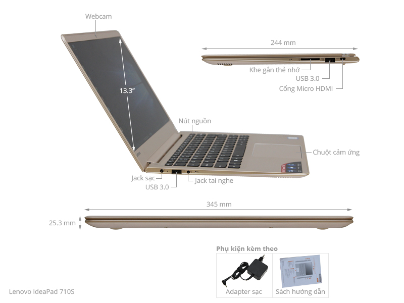 Lenovo IdeaPad 710S i5 6200U/4GB/128GB/Win10