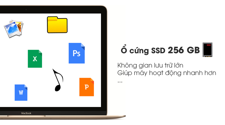 Laptop Apple Macbook 12" MLHE2 Core M 1.1G/8GB/256GB/MacOS (2016)