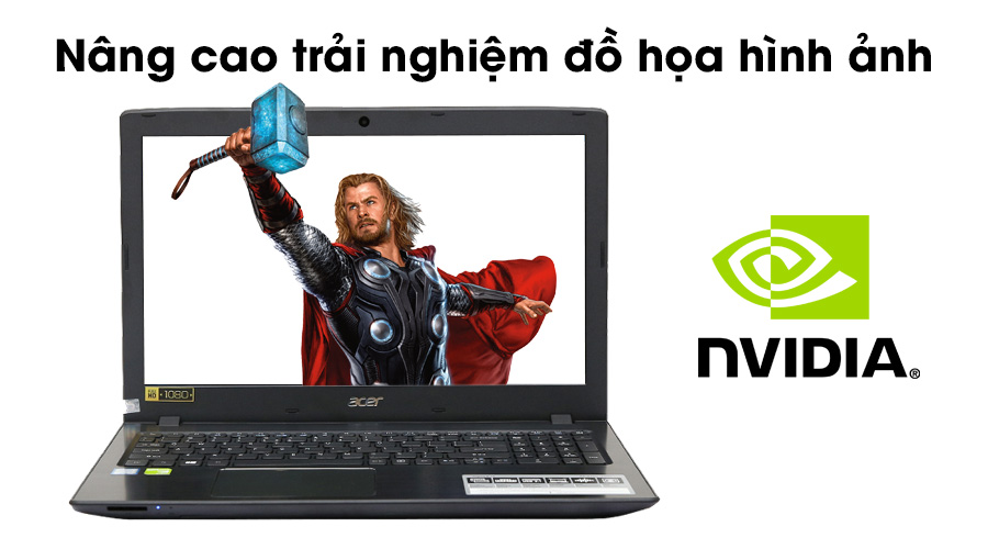 Laptop Acer Aspire E5 575G i3 6100U/4GB/500GB/2GB 940M/Win10/(NX.GDWSV.003)