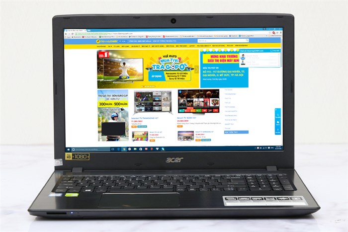 Laptop Acer Aspire E5 575G i3 6100U/4GB/500GB/2GB 940M/Win10/(NX.GDWSV.003) Màu Đen