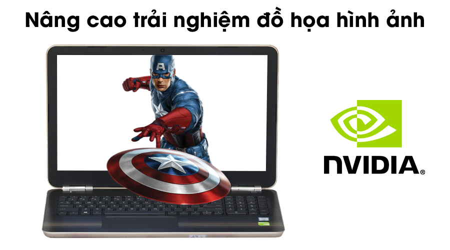 Laptop HP Pavilion 15 AU072TX i7 6500U/4GB/1TB/4GB 940MX/Win10