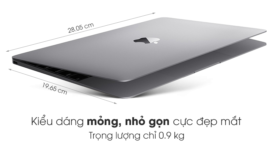 Laptop Apple Macbook 12" MLH72 Core M 1.1GHz/8GB/256GB (2016)