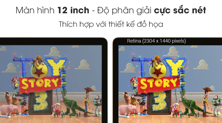 Laptop Apple Macbook 12" MLHF2 Core M 1.2GHz/8GB/512GB (2016)