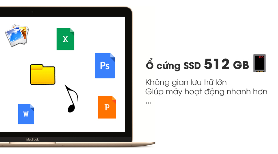 Laptop Apple Macbook 12" MLHF2 Core M 1.2GHz/8GB/512GB (2016)