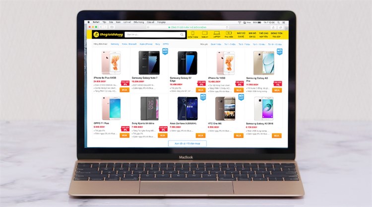 Laptop Apple Macbook 12" MLHF2 Core M 1.2GHz/8GB/512GB (2016) Màu Vàng