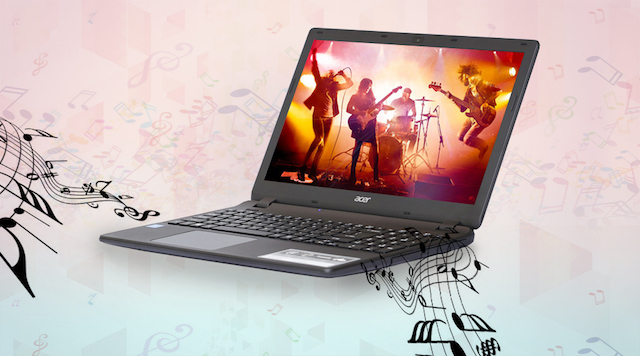 Acer ES1 531 N3710 - Giải trí với hai loa Stereo 2.0 được thiết kế bên dưới máy Acer ES1 531 N3710 - Giải trí với hai loa Stereo 2.0 được thiết kế bên dưới máy